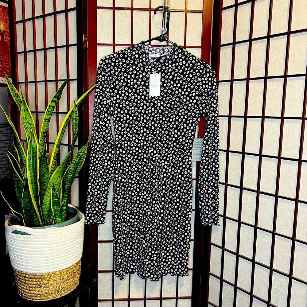 Lush Long Sleeve Dress - Mini Daisy Print - Nordstrom